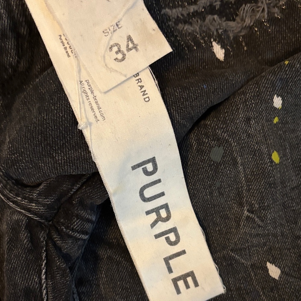 Purple Men's Skinny Jeans - Black